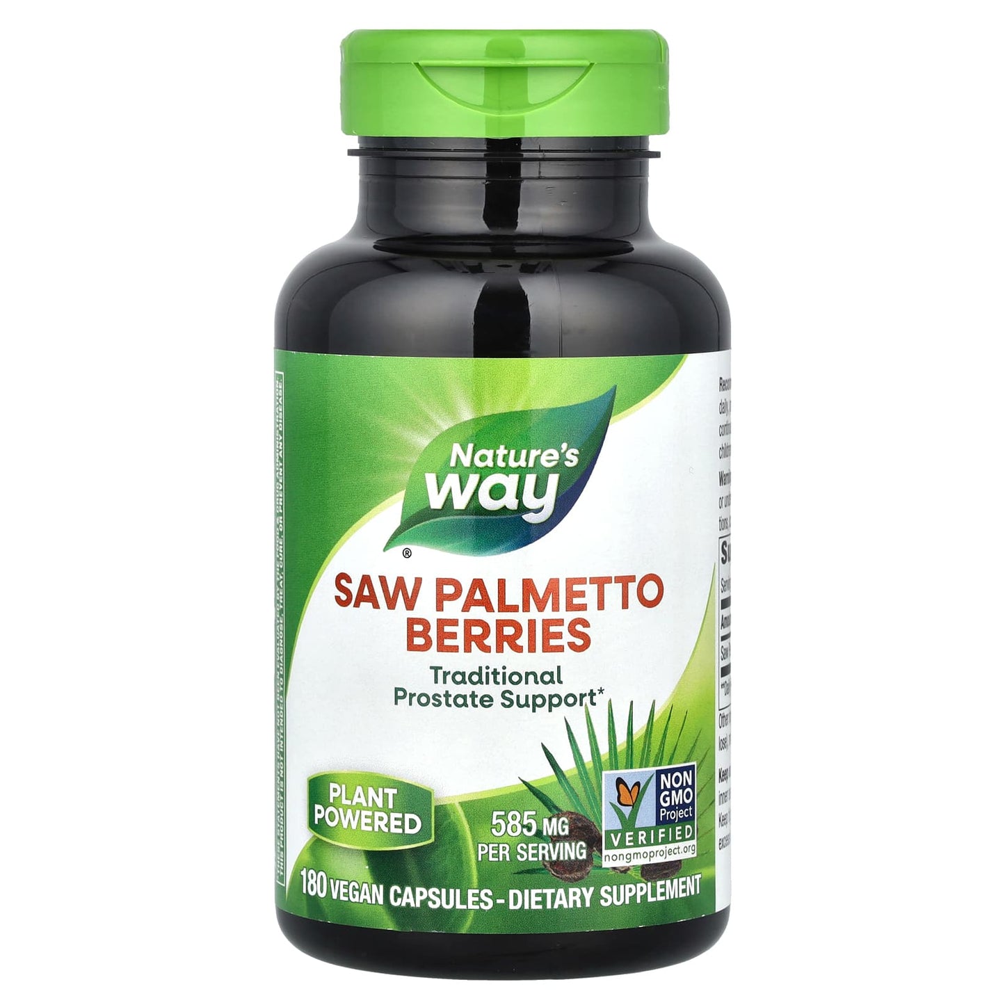 Nature’s Way, Saw Palmetto Berries, 180 Vegetarian Capsules UPC 033674167588 | Hilife Vitamins