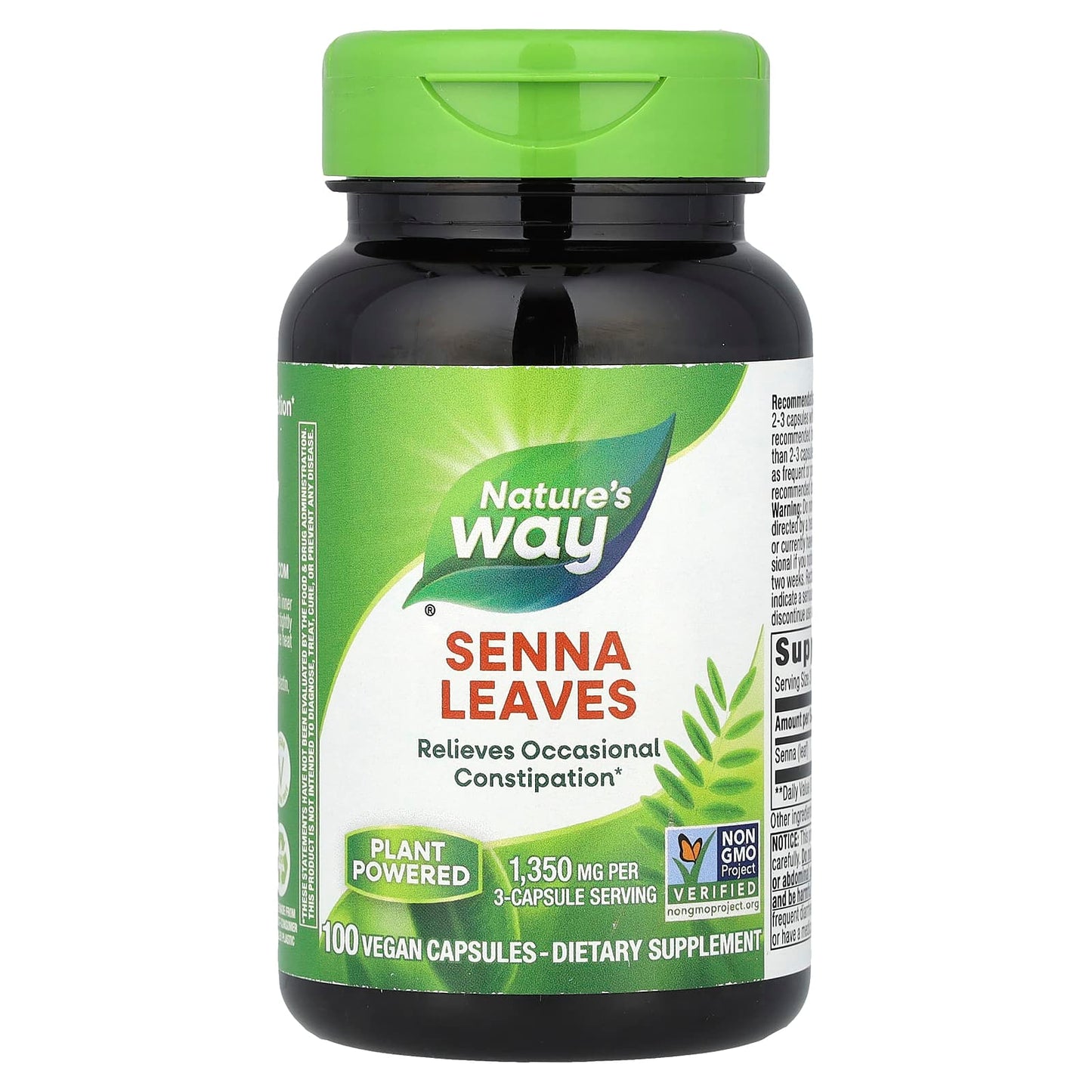 Nature’s Way, Senna Leaves, 100 Vegetarian Capsules UPC 033674170007 | Hilife Vitamins