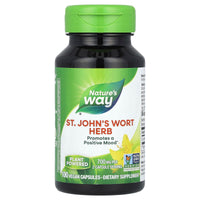 Nature’s Way, St. John's Wort Herb, 350 mg, 100 Vegetarian Capsules UPC 033674173008 | Hilife Vitamins