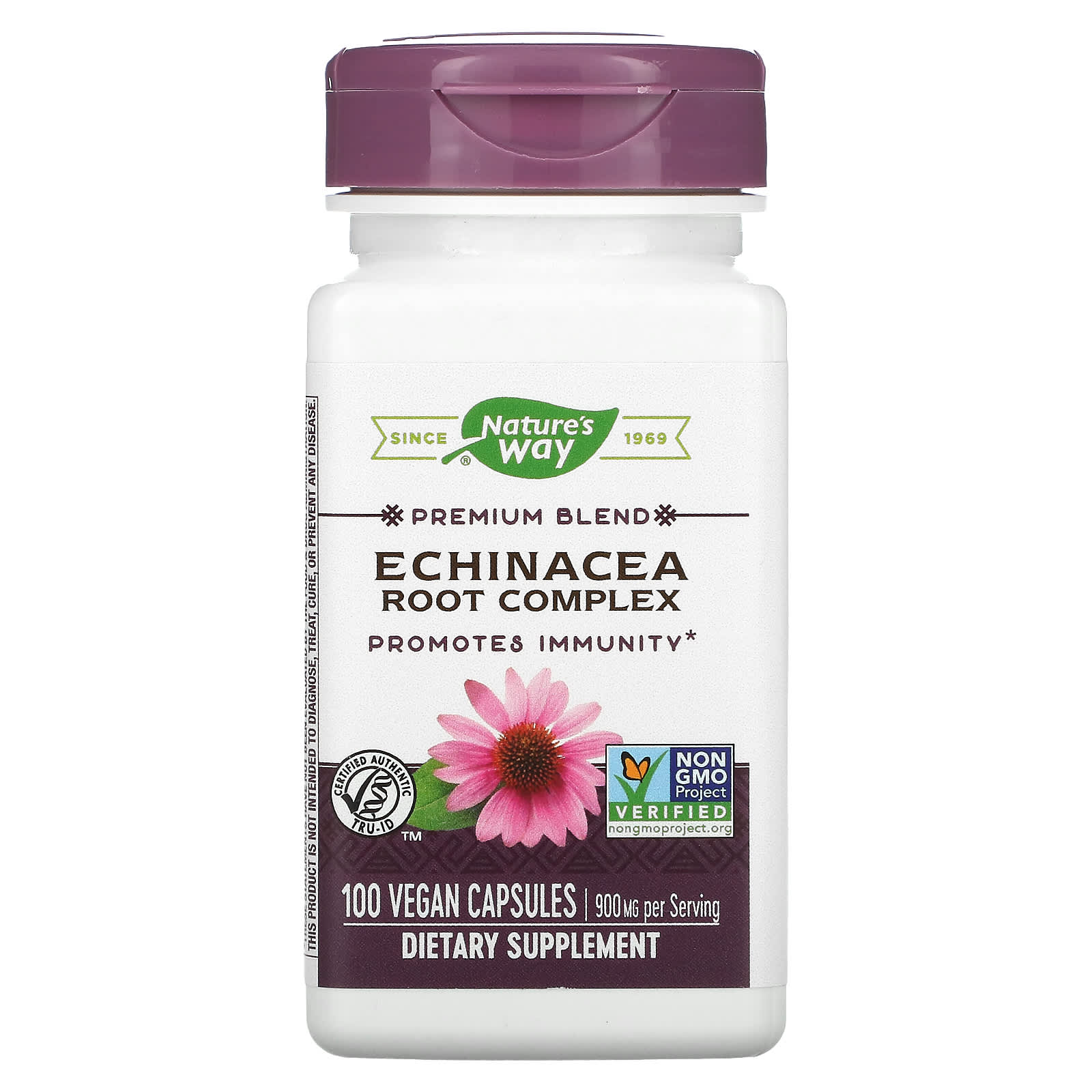 Nature’s Way, Echinacea Root Complex, 100 Vegetarian Capsules UPC 033674173503 | HiLife Vitamins