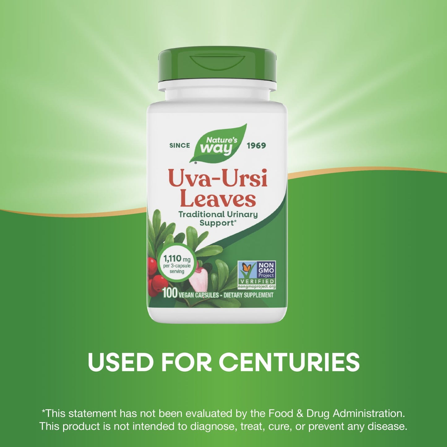 Nature’s Way, Uva Ursi, 100 Vegetarian Capsules UPC 033674176009 | Hilife Vitamins