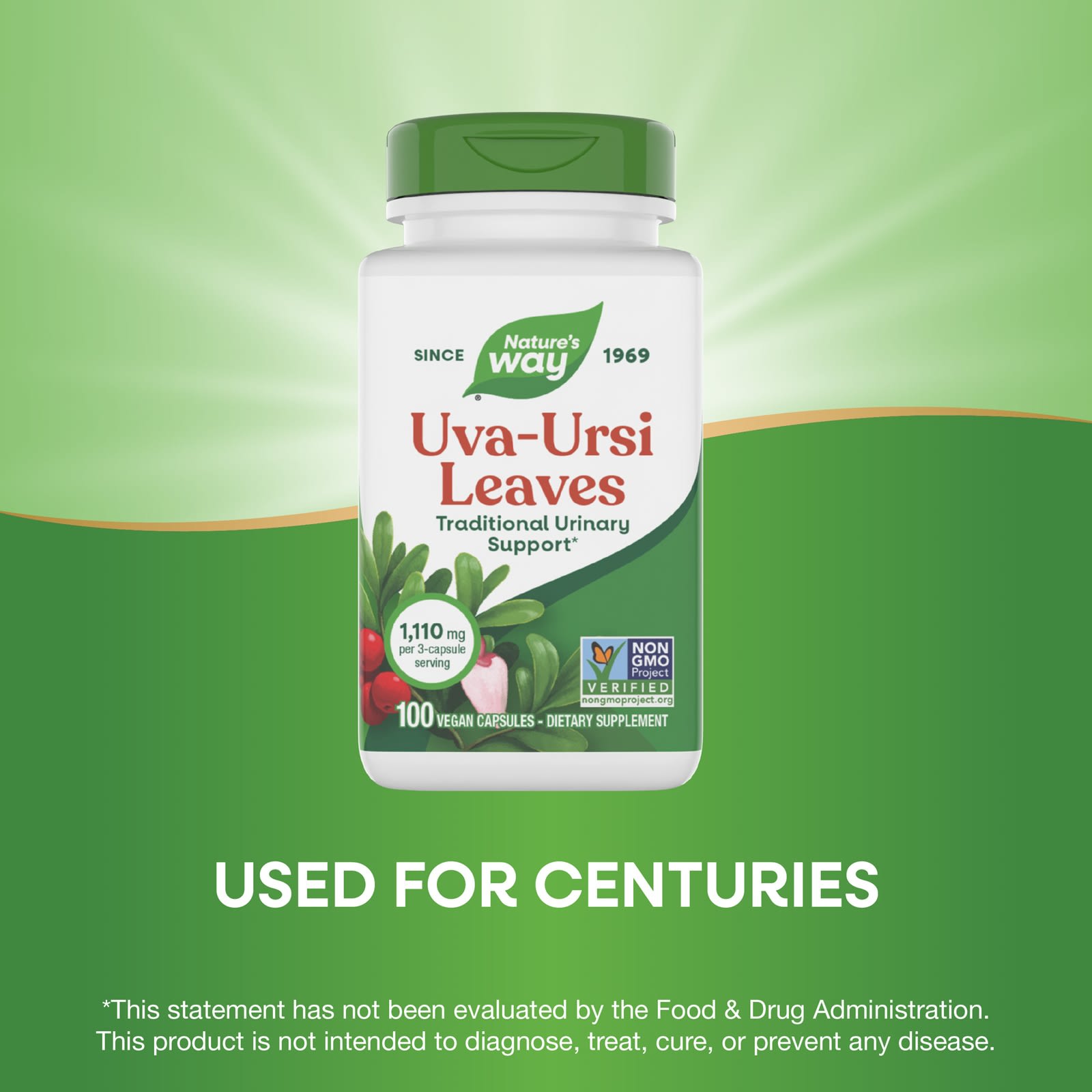 Nature’s Way, Uva Ursi, 100 Vegetarian Capsules UPC 033674176009 | Hilife Vitamins