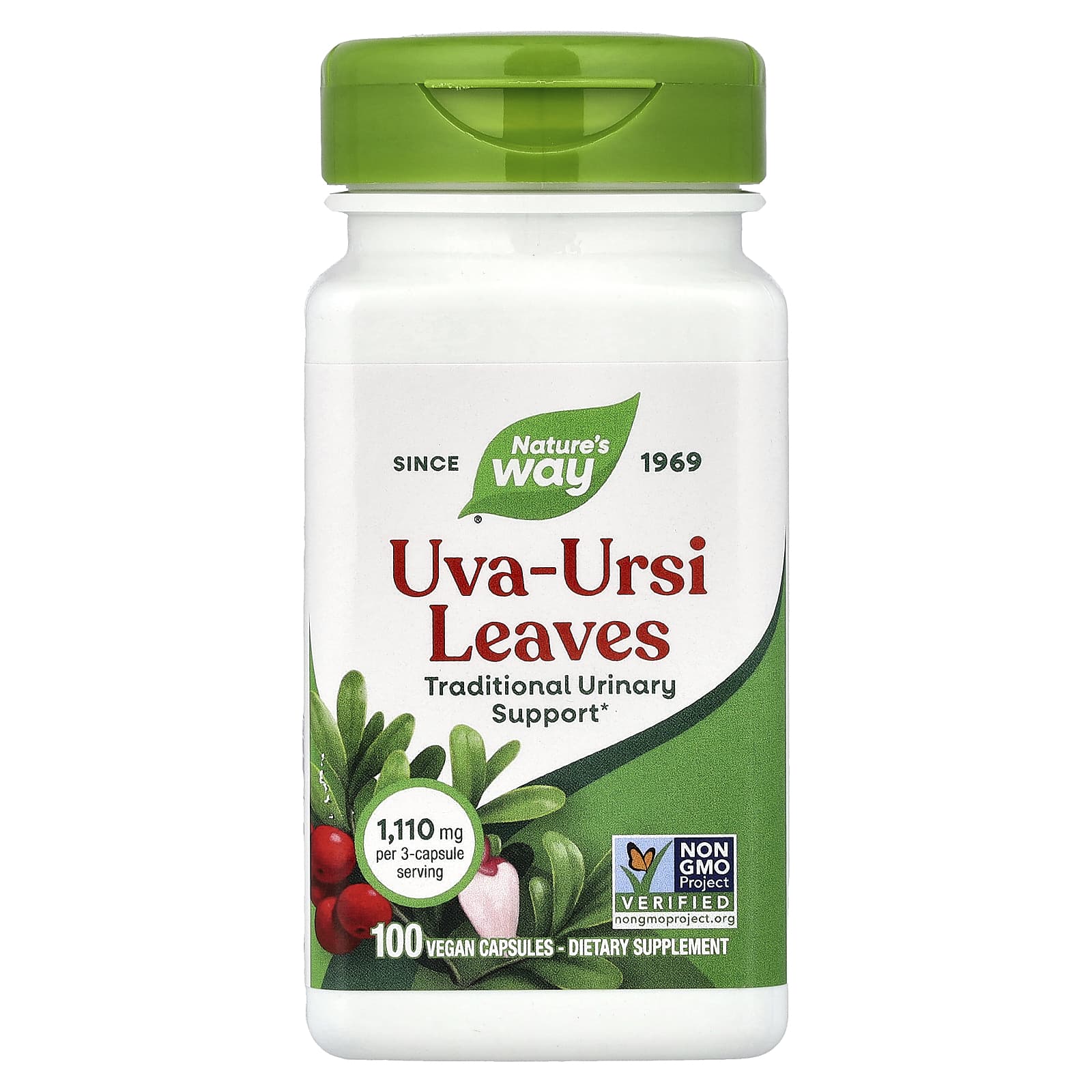 Nature’s Way, Uva Ursi, 100 Vegetarian Capsules UPC 033674176009 | Hilife Vitamins
