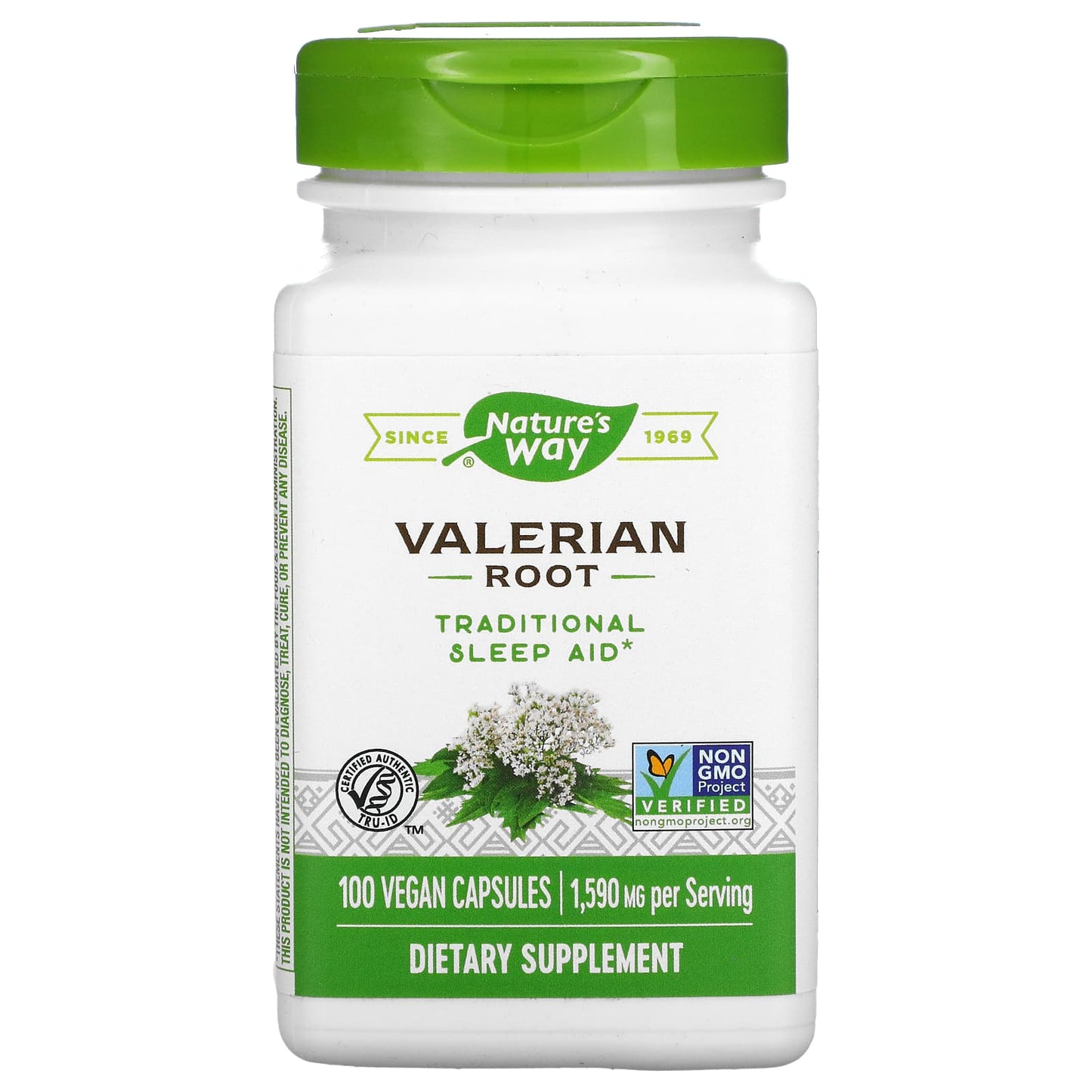 Nature’s Way, Valerian Root, 100 Vegetarian Capsules UPC 033674177006 | Hilife Vitamins