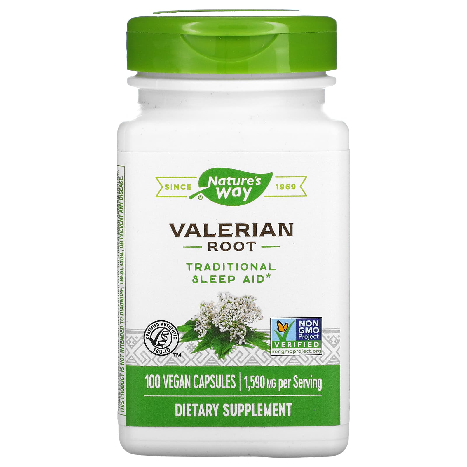 Nature’s Way, Valerian Root, 100 Vegetarian Capsules UPC 033674177006 | Hilife Vitamins