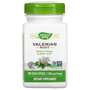 Nature’s Way, Valerian Root, 100 Vegetarian Capsules - 033674177006 | Hilife Vitamins