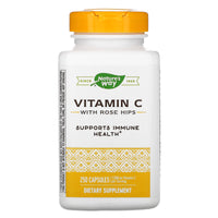 Nature’s Way, Vitamin C 500 With Rose Hips, 250 Capsules - 033674403112 | Hilife Vitamins