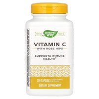 Nature’s Way, Vitamin C 500 With Rose Hips, 250 Capsules UPC 033674403112 | Hilife Vitamins