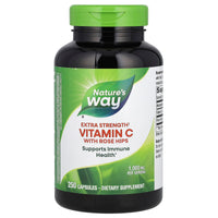 Nature’s Way, Vitamin C with Rose Hips, Extra Strength, 250 Capsules UPC 033674403136 | Hilife Vitamins