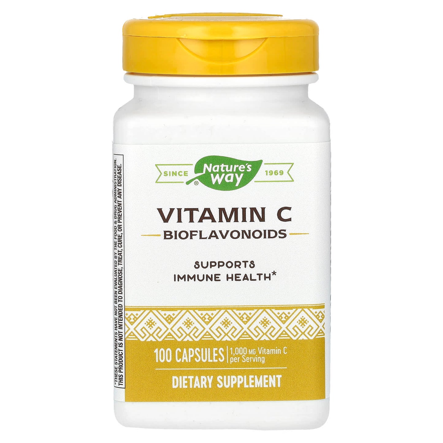 Nature’s Way, Vitamin C 500 w/Bioflavonoids, 100 Capsules UPC 033674403303 | Hilife Vitamins