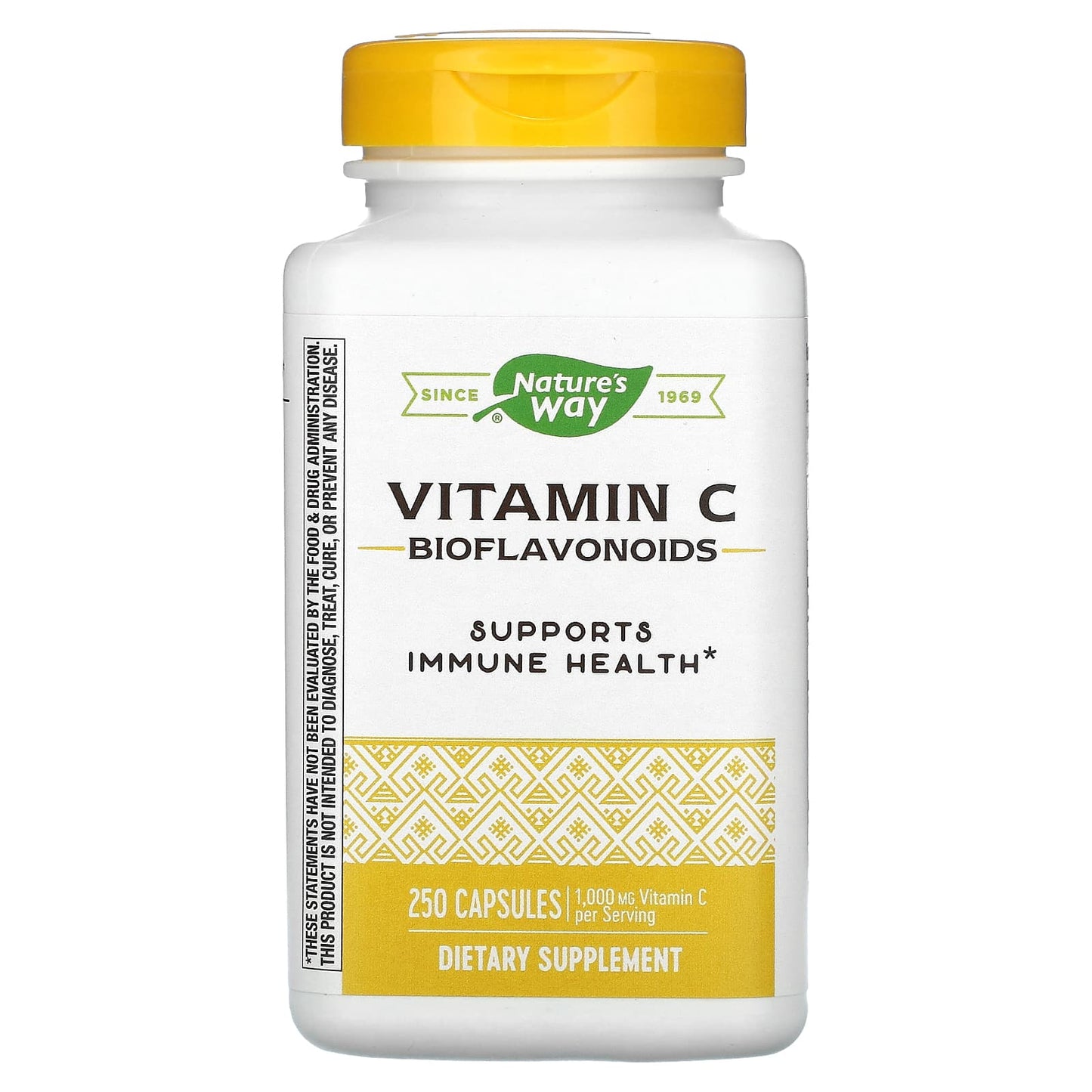 Nature’s Way, Vitamin C 500 With Bioflavonoids, 250 Capsules - 033674403310 | Hilife Vitamins