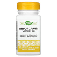 Nature’s Way, Vitamin B-2 100 mg, 100 Capsules UPC 033674404218 | Hilife Vitamins