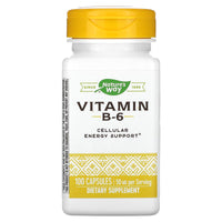 Nature’s Way, Vitamin B-6 50 mg, 100 Capsules UPC 033674404317 | Hilife Vitamins