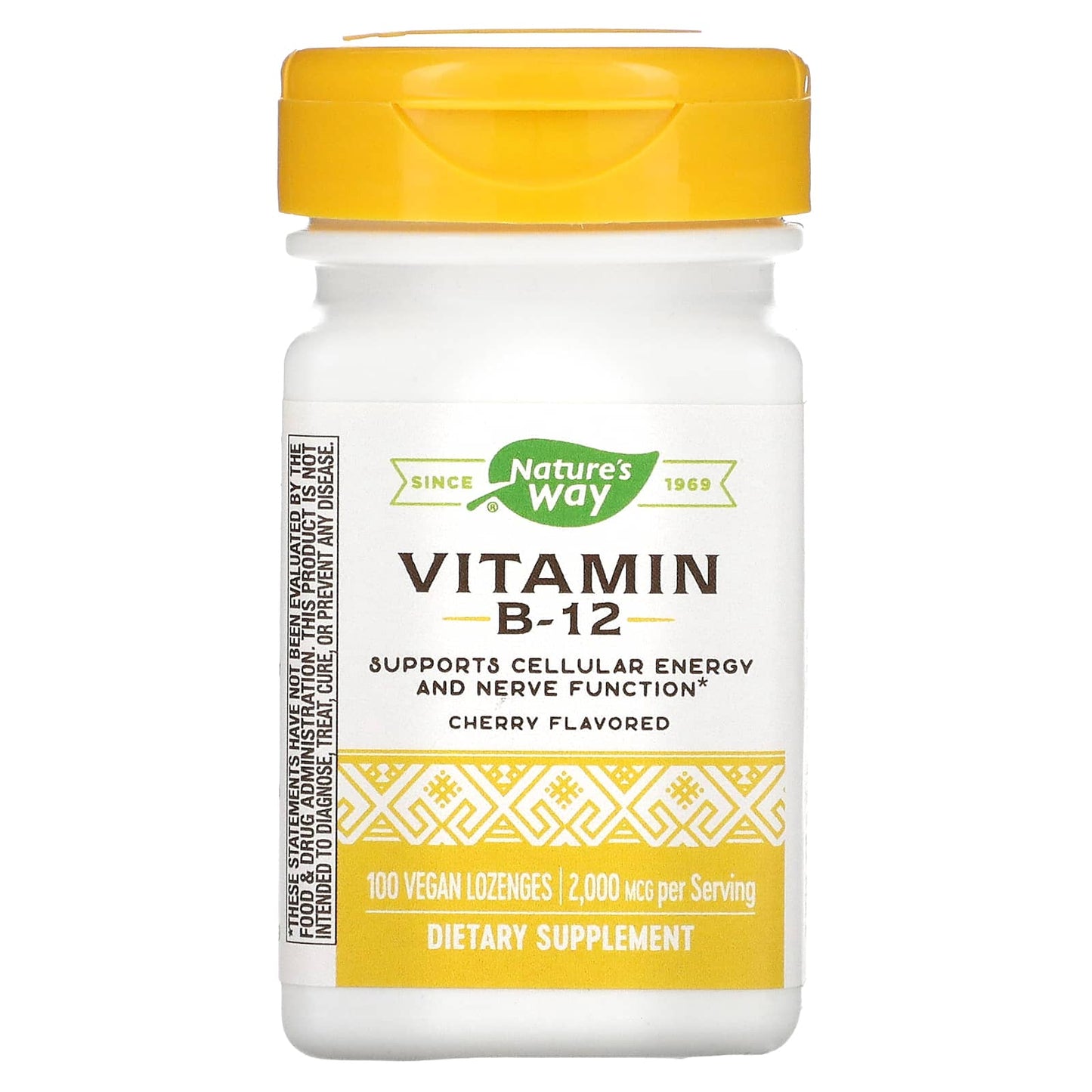 Nature’s Way, Vitamin B-12 2000 Mcg, 100 Lozenges UPC 033674404409 | Hilife Vitamins