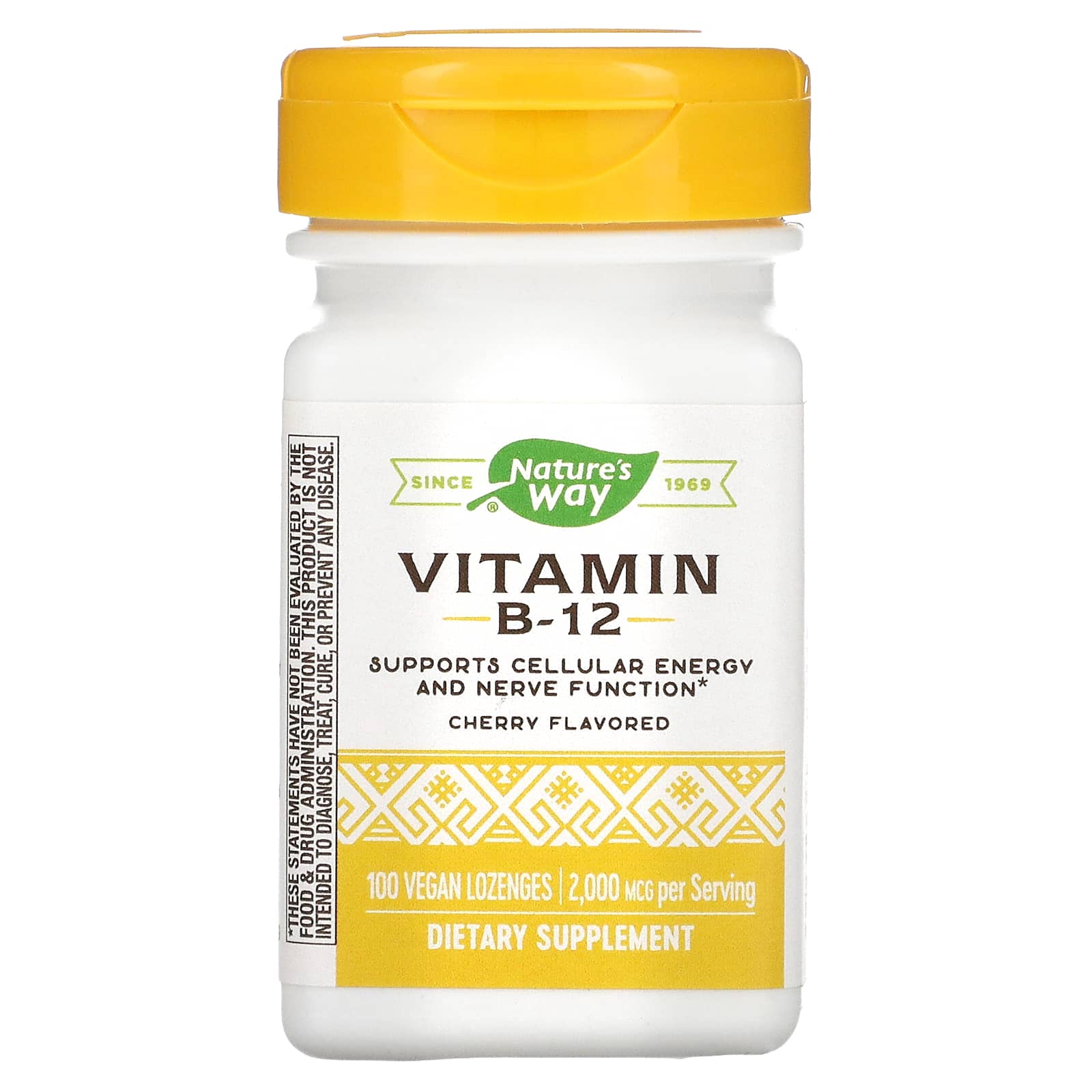 Nature’s Way, Vitamin B-12 2000 Mcg, 100 Lozenges UPC 033674404409 | Hilife Vitamins
