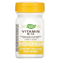 Nature’s Way, Vitamin B-12 2000 Mcg, 100 Lozenges UPC 033674404409 | Hilife Vitamins