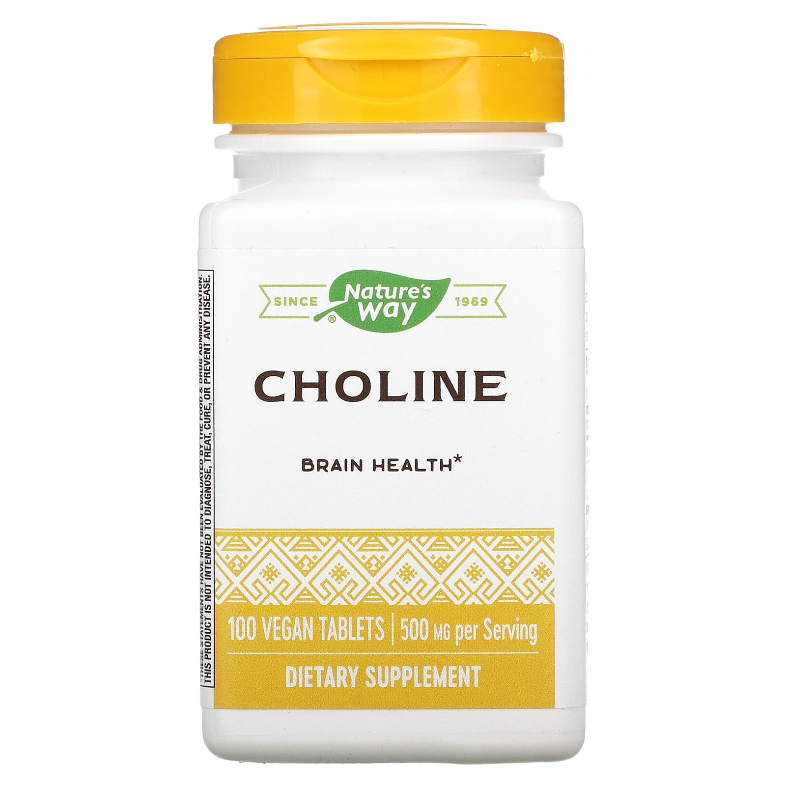 Nature’s Way, Choline 500 mg, 100 Tablets - 033674404607 | Hilife Vitamins