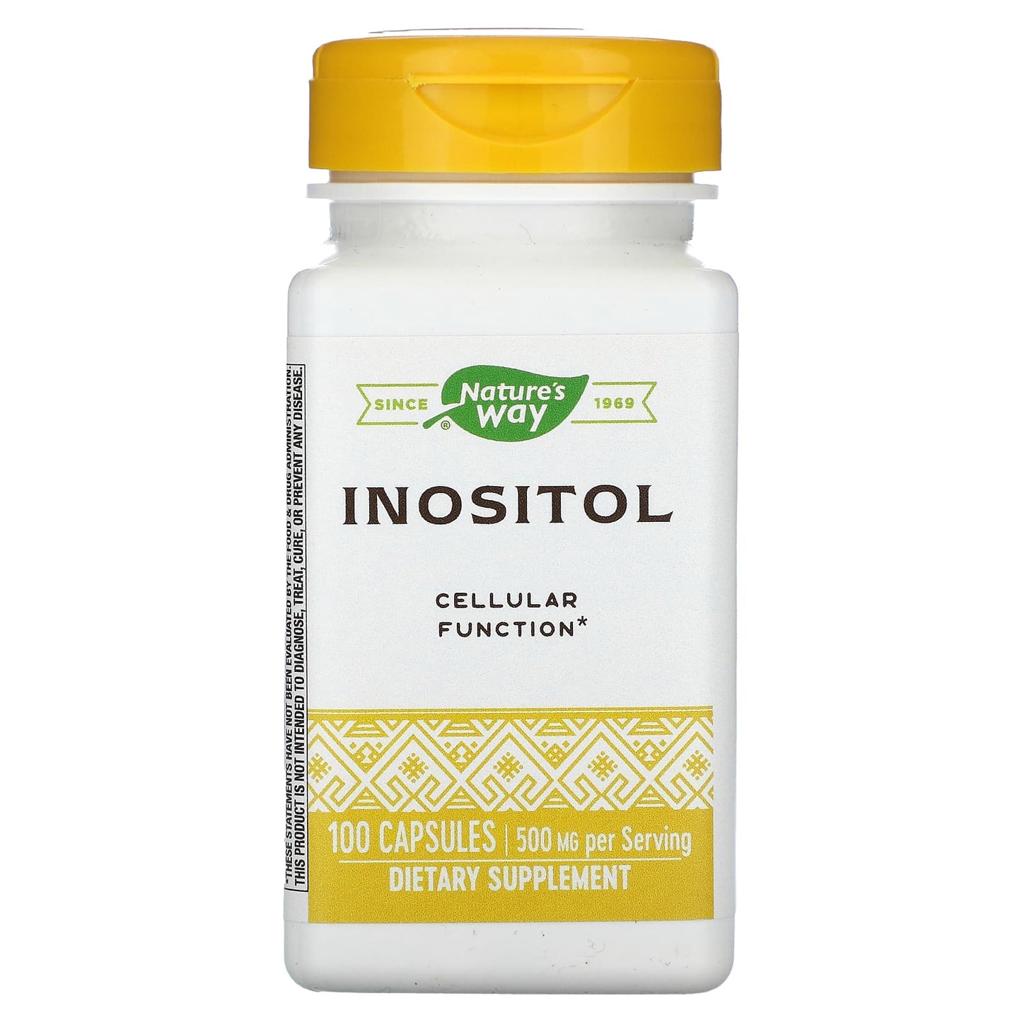 Nature’s Way, Inositol 500 mg, 100 Capsules UPC 033674404614 | Hilife Vitamins