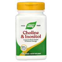 Nature’s Way, Choline-Inositol 250/250 mg, 100 Capsules UPC 033674404621 | Hilife Vitamins