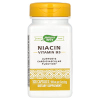 Nature’s Way, Niacin 100 mg, 100 Capsules UPC 033674404706 | Hilife Vitamins