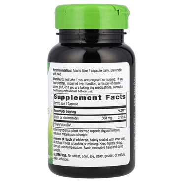Nature’s Way, Niacinamide 500 mg, 100 Capsules UPC 033674404805 | Hilife Vitamins