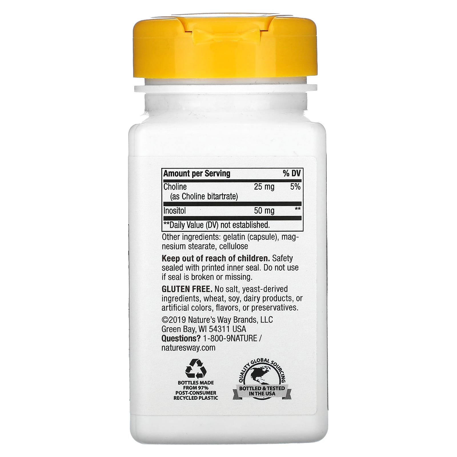Nature’s Way, B-50 Complex, 100 Capsules UPC 033674405116 | Hilife Vitamins