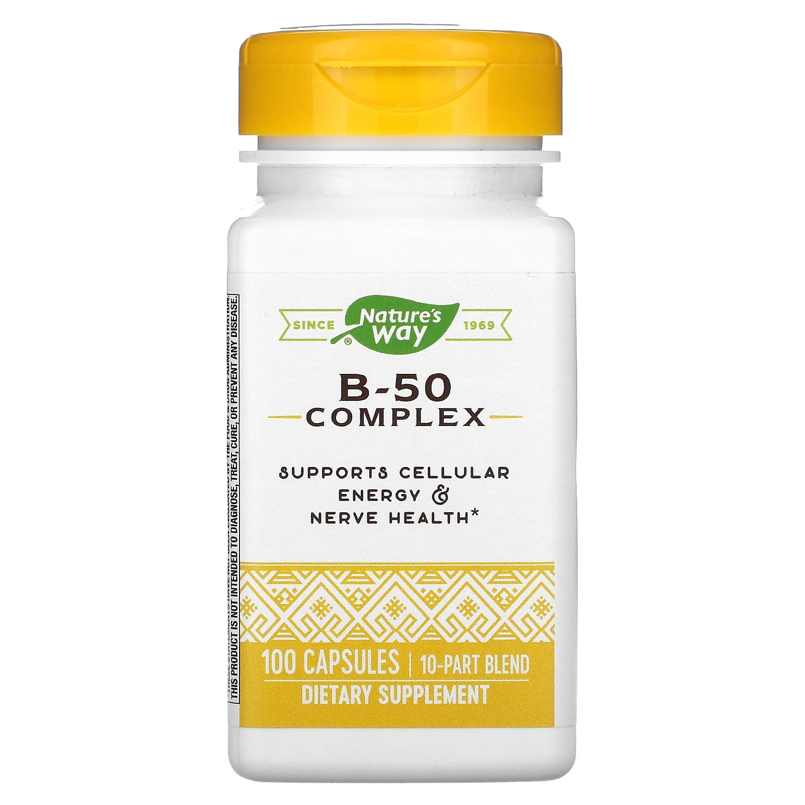 Nature’s Way, B-50 Complex, 100 Capsules UPC 033674405116 | Hilife Vitamins