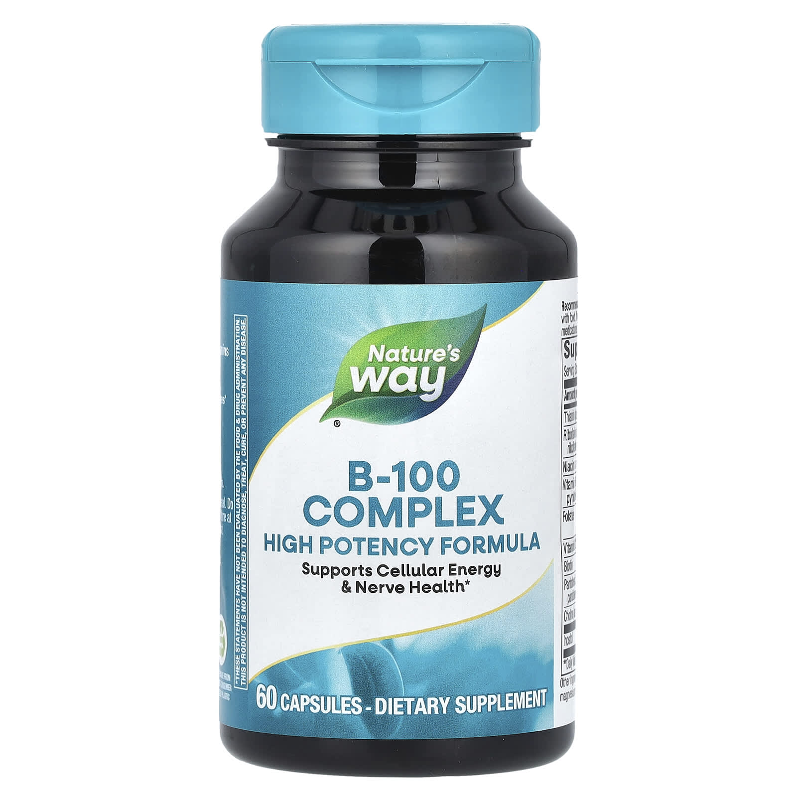 Nature’s Way, B-100 Complex, 60 Capsules UPC 033674405208 | Hilife Vitamins