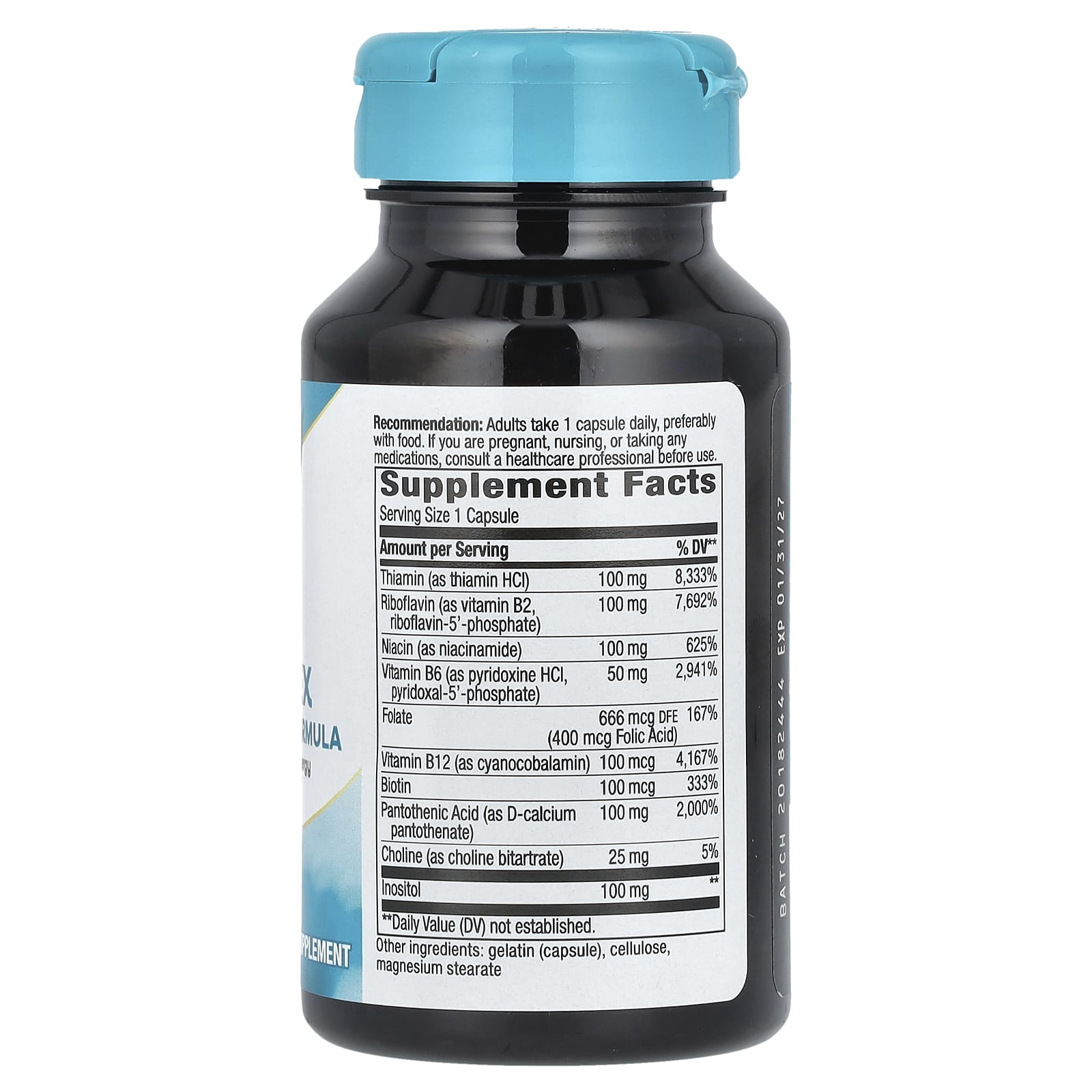 Nature’s Way, B-100 Complex, 60 Capsules UPC 033674405208 | Hilife Vitamins
