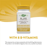 Nature’s Way, B-100 Complex with B2 Coenzyme, 100 Capsules - [product_sku] | HiLife Vitamins