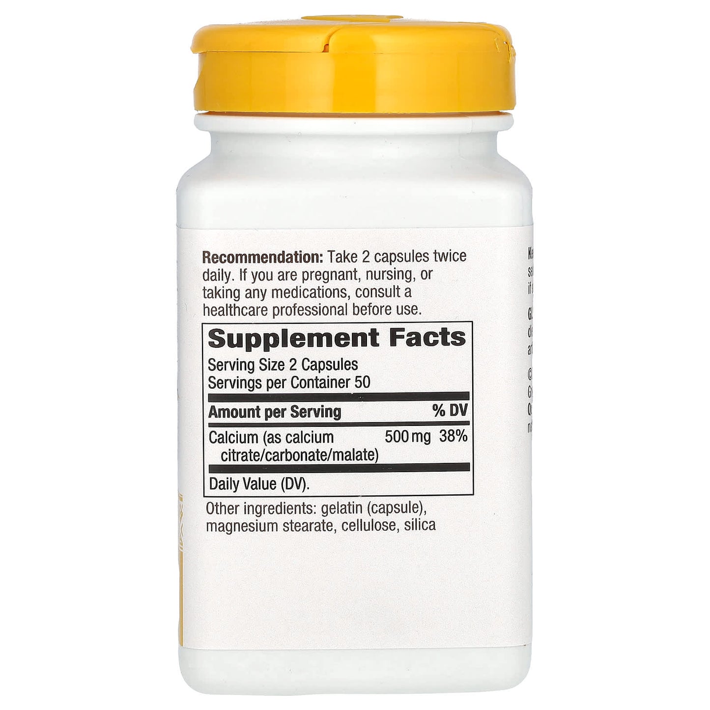 Nature’s Way, Calcium Citrate 1000mg, 100 Capsules UPC 033674410103 | Hilife Vitamins