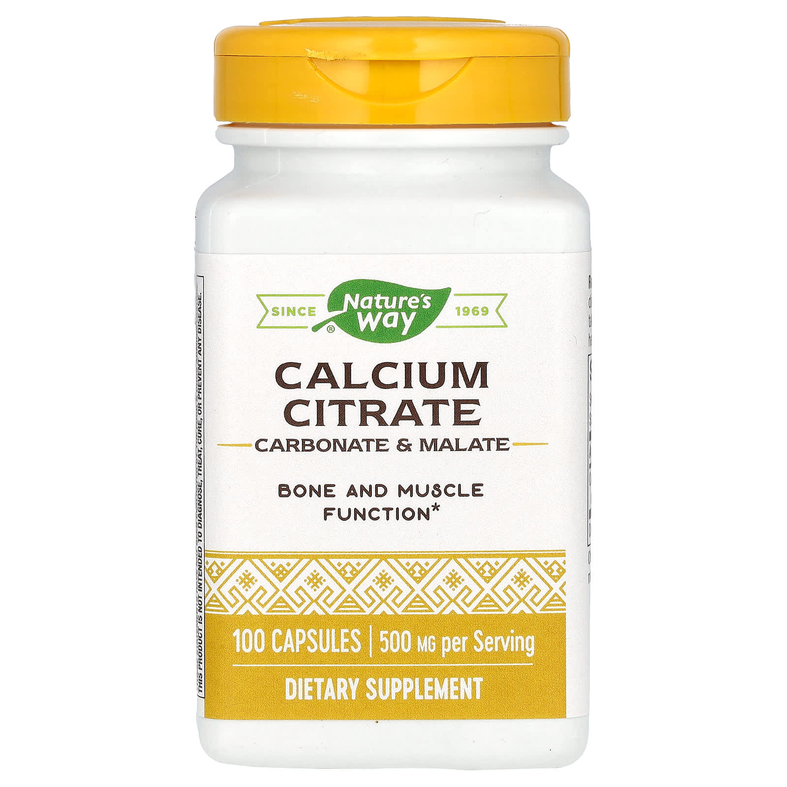 Nature’s Way, Calcium Citrate 1000mg, 100 Capsules UPC 033674410103 | Hilife Vitamins