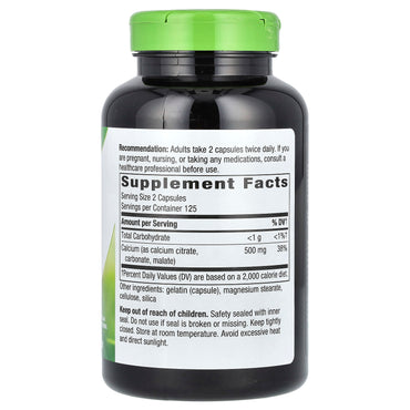 Nature’s Way, Calcium Citrate 250 mg, 250 Capsules UPC 033674410110 | Hilife Vitamins