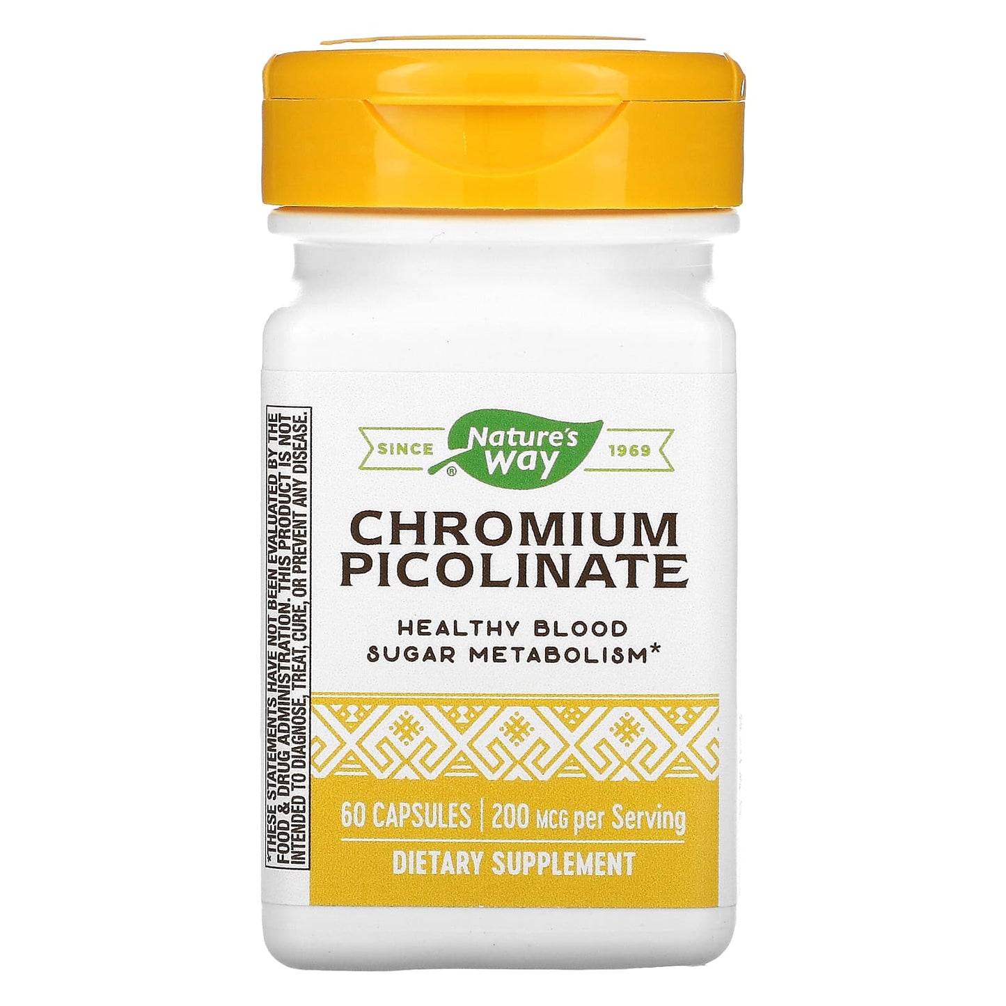 Nature’s Way, Chromium Picolinate 200mcg, 60 Capsules UPC 033674410301 | HiLife Vitamins