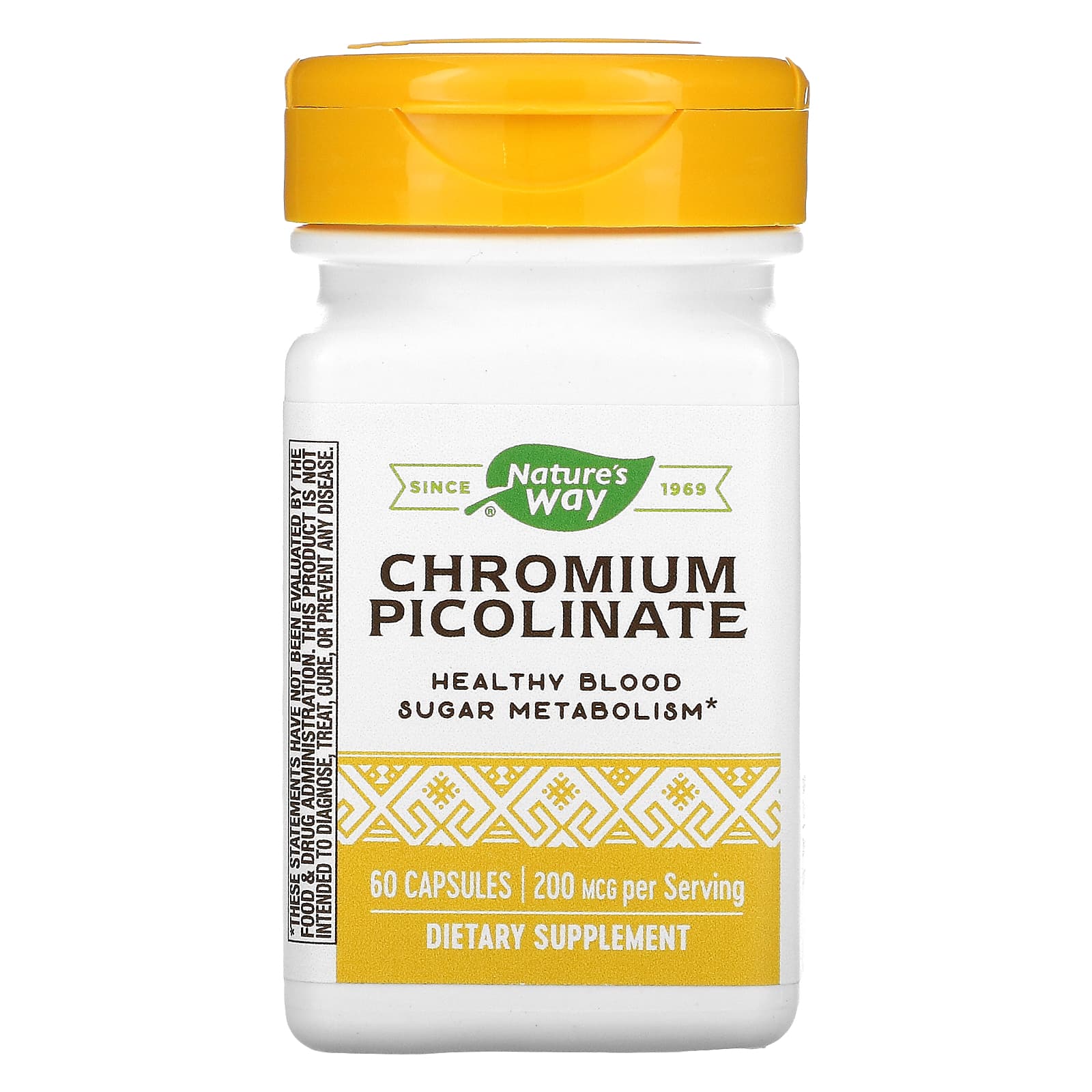 Nature’s Way, Chromium Picolinate 200mcg, 60 Capsules UPC 033674410301 | HiLife Vitamins
