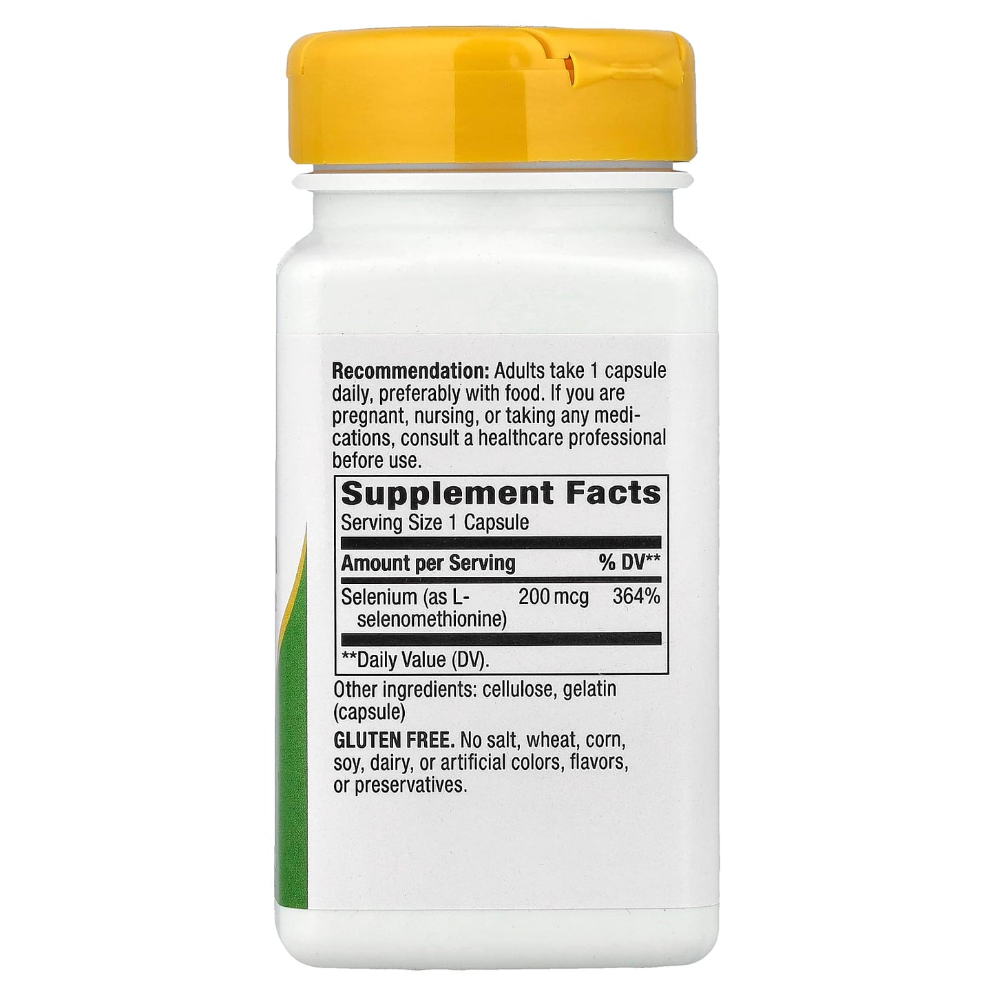 Nature’s Way, Selenium Yeast-Free 200 Mcg, 100 Capsules UPC 033674410813 | Hilife Vitamins