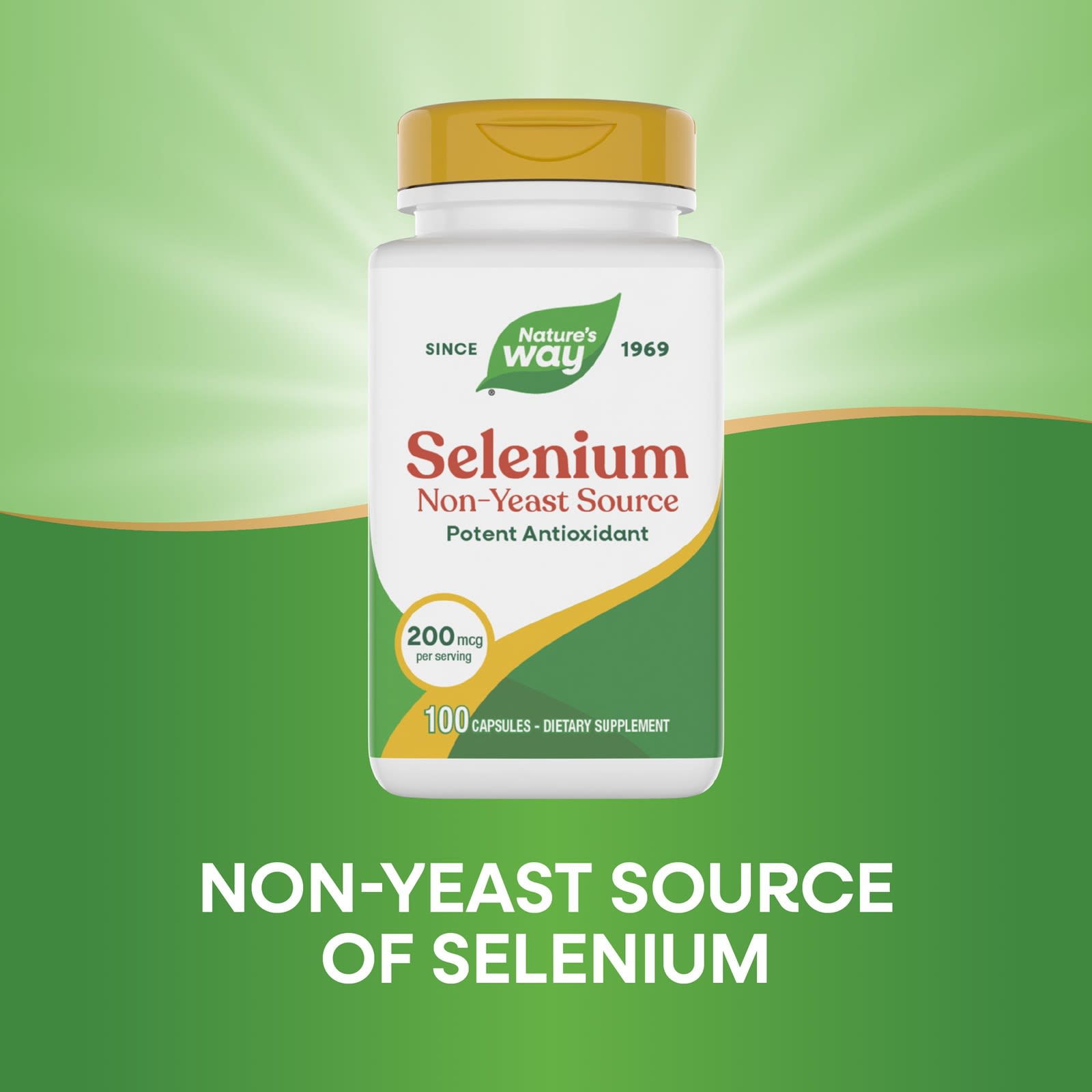Nature’s Way, Selenium Yeast-Free 200 Mcg, 100 Capsules UPC 033674410813 | Hilife Vitamins