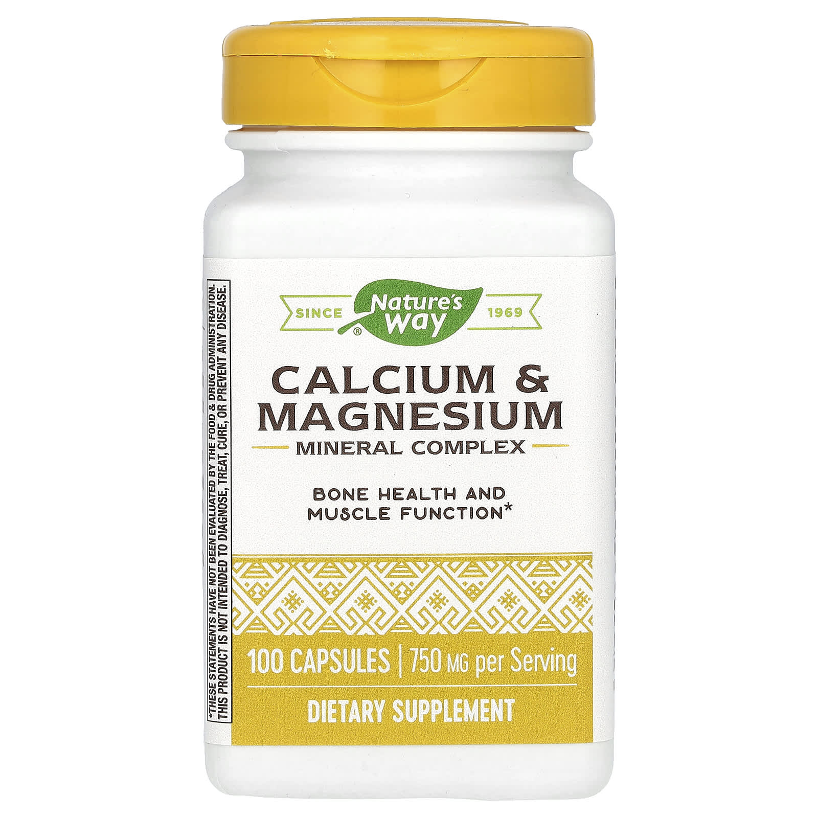 Nature’s Way, Calcium & Magnesium, 100 Capsules UPC 033674413104 | Hilife Vitamins