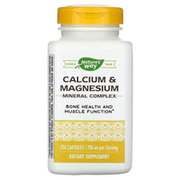 Nature’s Way, Calcium & Magnesium, 250 Capsules UPC 033674413111 | Hilife Vitamins