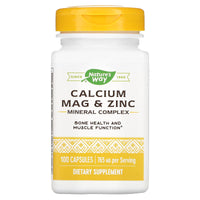 Nature’s Way, Calcium Magnesium & Zinc, 100 Capsules UPC 033674414101 | Hilife Vitamins