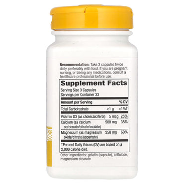 Nature’s Way, Calcium Magnesium & Vitamin D, 100 Capsules UPC 033674414200 | Hilife Vitamins
