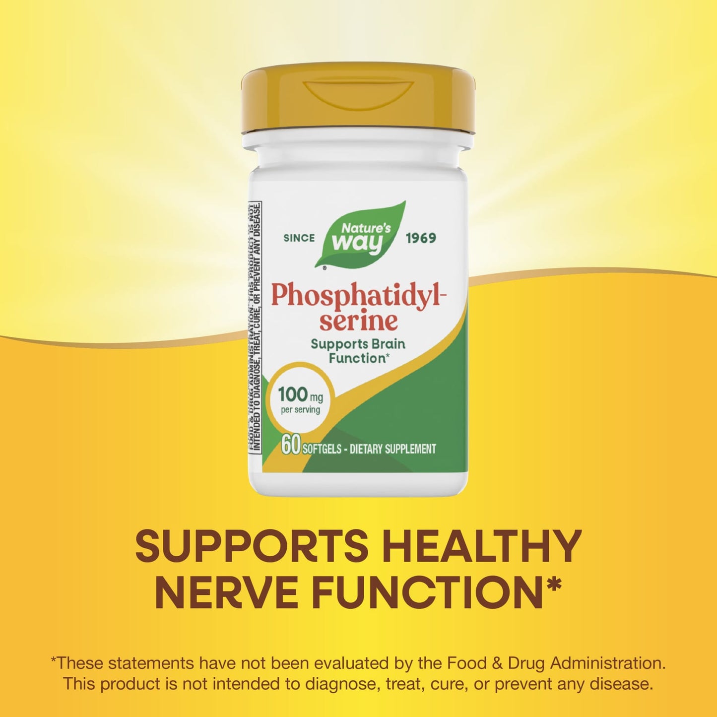 Nature’s Way, Phosphatidyl Serine, 60 Softgels UPC 033674451618 | Hilife Vitamins