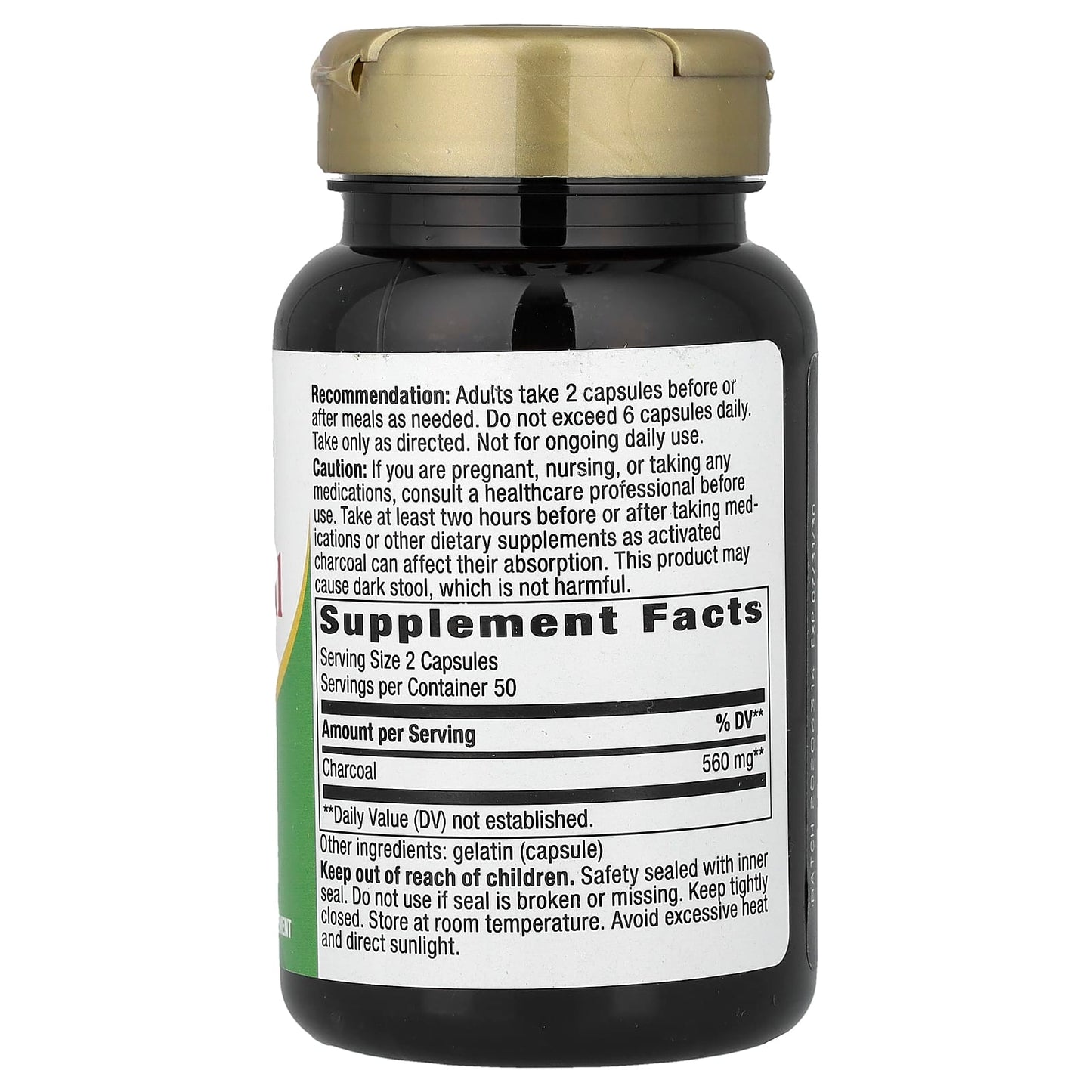 Nature’s Way, Activated Charcoal, 100 Capsules UPC 033674451717 | Hilife Vitamins