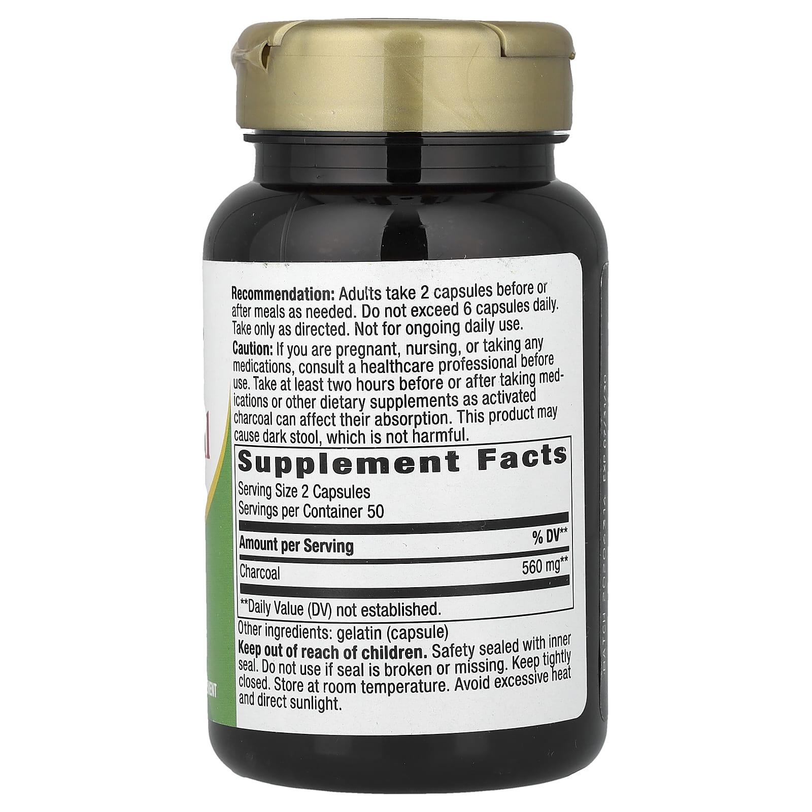 Nature’s Way, Activated Charcoal, 100 Capsules UPC 033674451717 | Hilife Vitamins