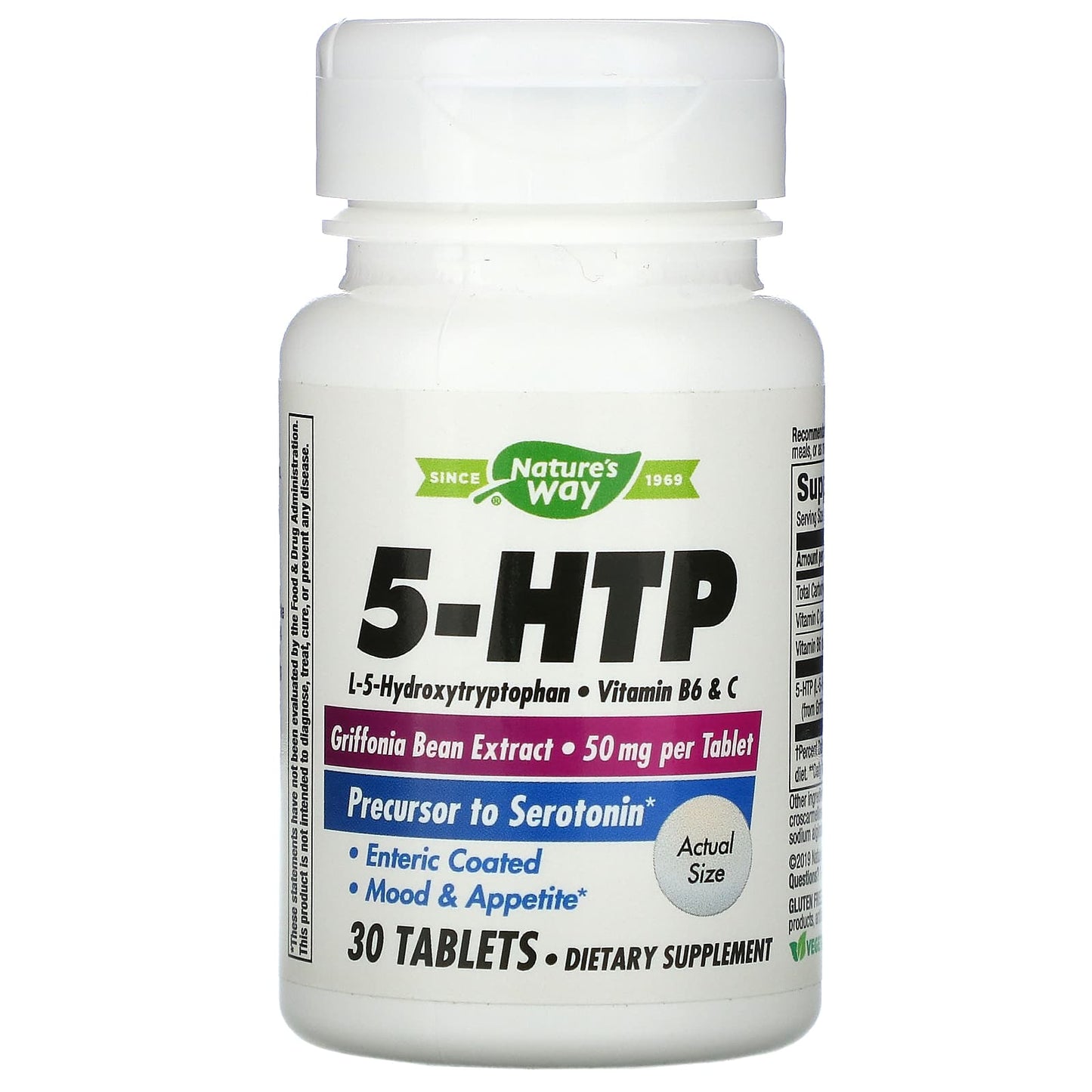 Nature’s Way, 5-HTP, 30 Tablets UPC 033674452400 | Hilife Vitamins