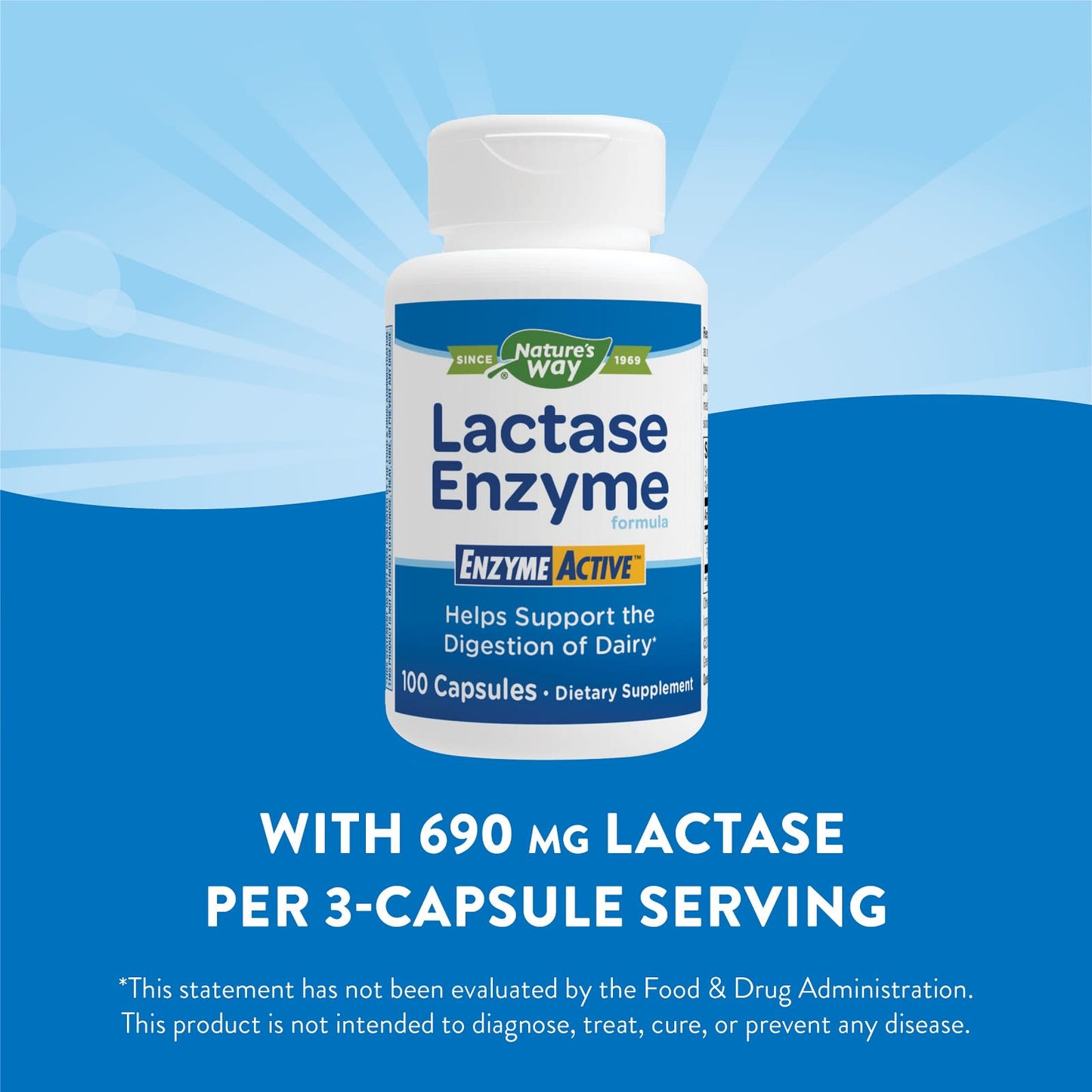 Nature’s Way, Lactase Enzyme, 100 Capsules UPC 033674471104 | Hilife Vitamins