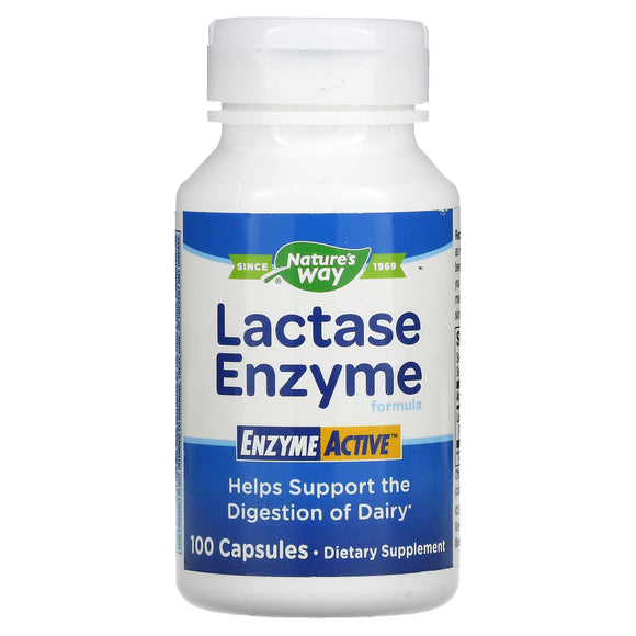 Nature’s Way, Lactase Enzyme, 100 Capsules - 033674471104 | Hilife Vitamins