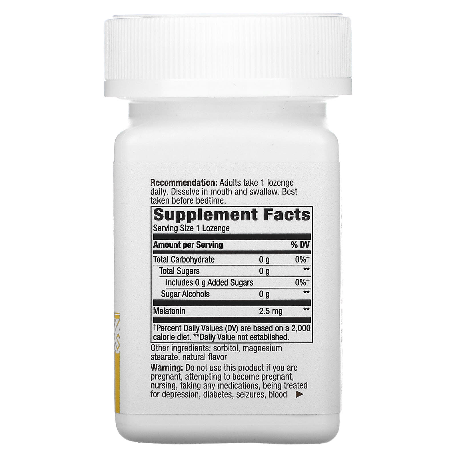 Nature’s Way, Melatonin Lozenge, 2.5 mg, 100 Lozenges UPC 033674491119 | Hilife Vitamins