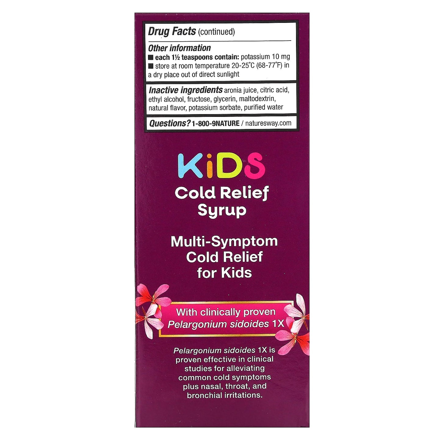 Nature’s Way, Umcka Childrens Cherry Syrup, 4 Oz UPC 033674601655 | Hilife Vitamins