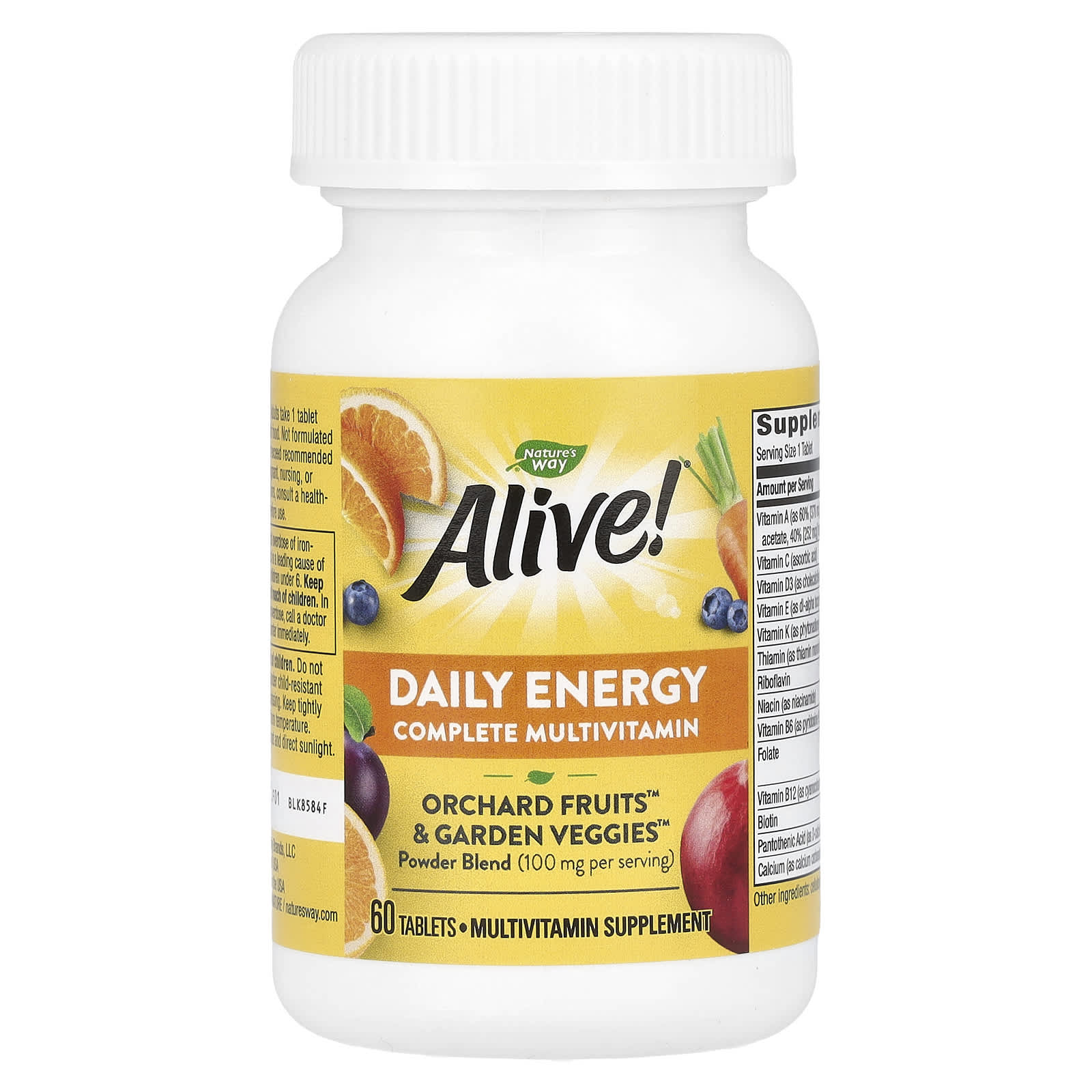 Nature’s Way, Alive! Daily Energy, 60 Tablets UPC 033674601921 | Hilife Vitamins